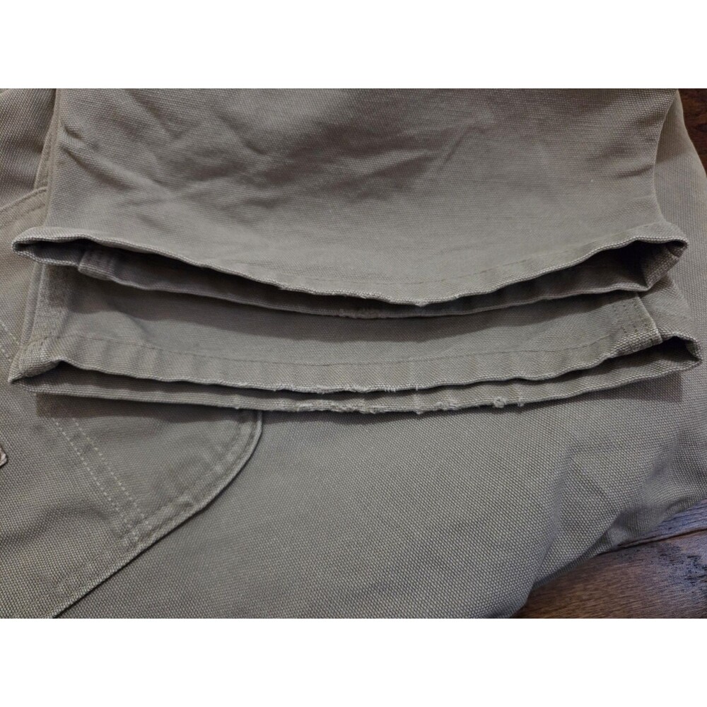 Carhartt B11-DES Washed Duck Work Dungaree Pants Cotton Desert/Tan Men's 44x30 - Picture 6 of 6